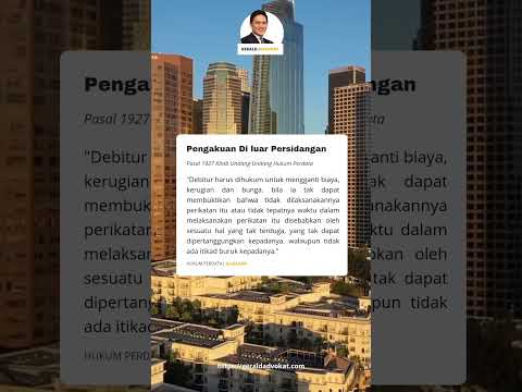 Pengakuan Di luar Persidangan #hukum #lawyer #pengacara