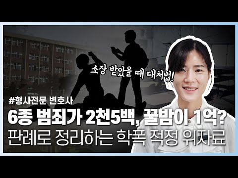 [실제판례 완벽정리] 학교폭력, 재판, 민사소송 손해배상/위자료 얼마 청구해야 할까?👩🏻‍💼 | 박주현 변호사